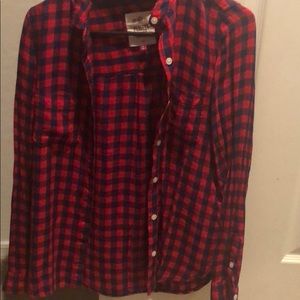 Red and blue plaid flannel